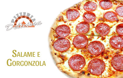 Pizza Salame e Gorgonzola